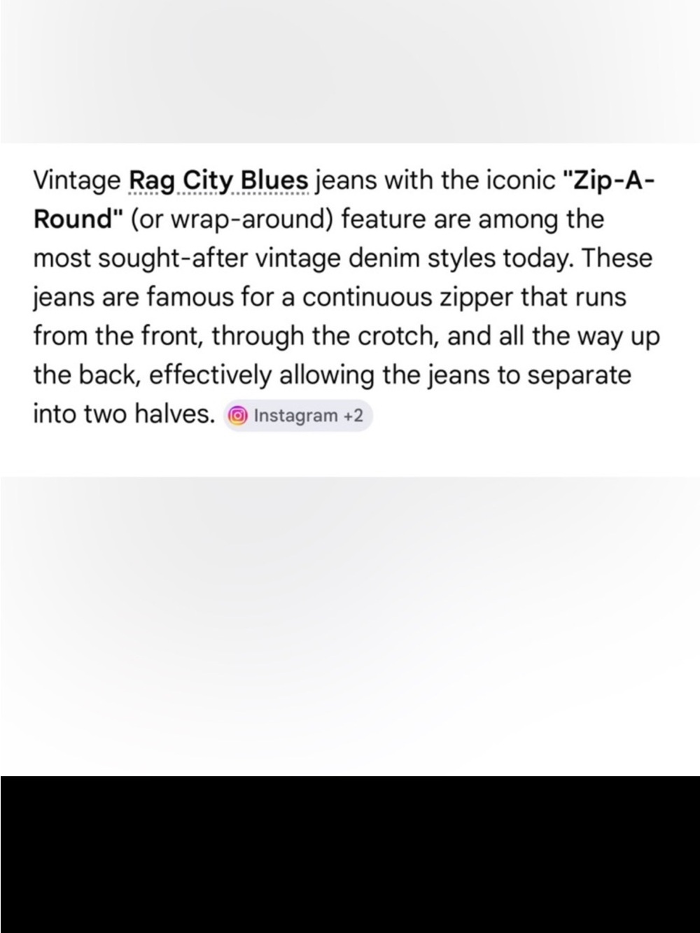 RARE Vintage Iconic Rag City Blue Jeans - Picture 11 of 11